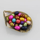 20pcs 7-8mm Loose Oval Pearl Beads DIY Jewelry Making 25 Colors FP396