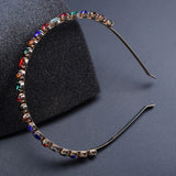 Colorful Glass Crystal Headband Hairband Wedding Party Hairwear