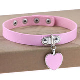 Harajuku Heart Pendant Lolita Choker Necklace 40CM