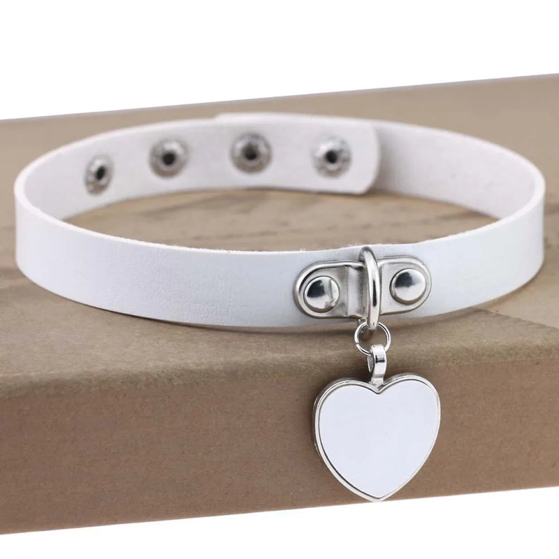 Harajuku Heart Pendant Lolita Choker Necklace 40CM
