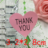 Colorful Heart Shape Sticker Labels 300Pcs