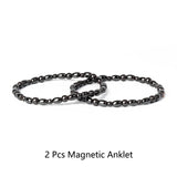 Colorful Hematite Weight Loss Anklet 2Pcs Gallstone Magnetic Bracelet Therapy