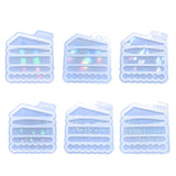 Colorful Holographic Hair Clip HairClips Resin Silicone Mold DIY Craft