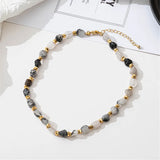 Colorful Irregular Natural Stone Women Necklace