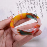 Colorful Jade Bracelet Hetian Jade Ladies Joker Bracelet