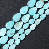 Colorful Leaf Shell Beads Leaves Charms Mother of Pearl for DIY Bracelet