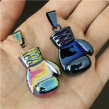 Colorful Men's Huge Punk Gothic Biker Heavy Boxing Glove Pendant