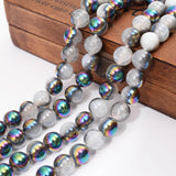 Metallic Coated Agates Beads for DIY Jewelry Making - 4/6/8/10/12 MM