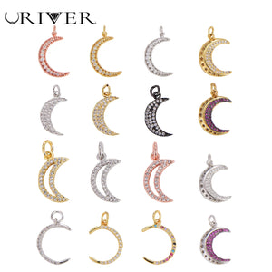 Colorful Moon DIY Jewelry for Pendant Bracelet Earrings KeyChain Necklace Making