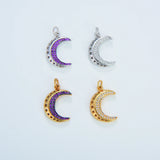 Colorful Moon DIY Jewelry for Pendant Bracelet Earrings KeyChain Necklace Making