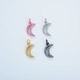Colorful Moon DIY Jewelry for Pendant Bracelet Earrings KeyChain Necklace Making