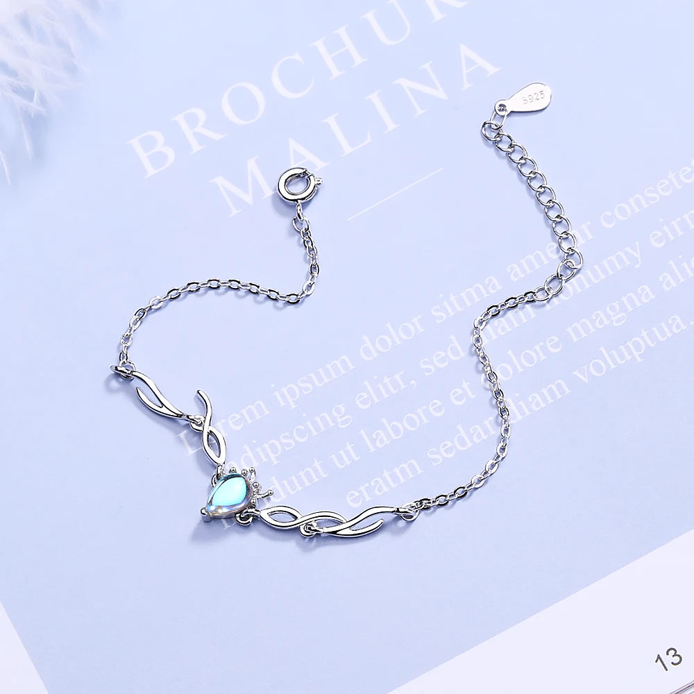 Colorful Moonstone Antlers Bracelet for Women - Party Gift