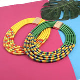 Colorful Rope Chains Necklaces Indian Jewelry Statement Chokers African