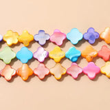 Colorful Mother of Pearl Four-Leaf Clover Beads for Jewelry Making