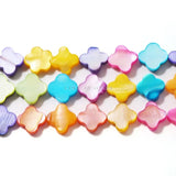 Colorful Mother of Pearl Four-Leaf Clover Beads for Jewelry Making