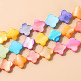 Colorful Mother of Pearl Four-Leaf Clover Beads for Jewelry Making