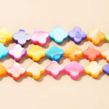 Colorful Mother of Pearl Four-Leaf Clover Beads for Jewelry Making