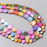 Shell Beads Heart Shape Mother of Pearl for Jewelry Making