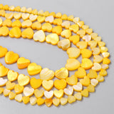 Shell Beads Heart Shape Mother of Pearl for Jewelry Making
