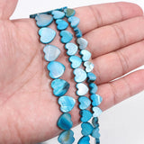 Shell Beads Heart Shape Mother of Pearl for Jewelry Making