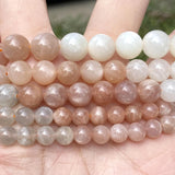 Colorful Moonstone Beads for Jewelry Making DIY Necklace Bracelet Earring