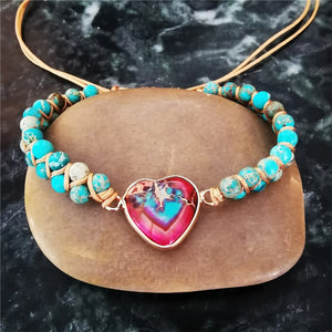 Colorful Natural Stone Bracelet Personalized Gift