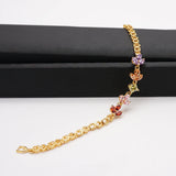 Peach Crystal Zircon Bracelet Jewelry - Fantastic Wristlet Trinket