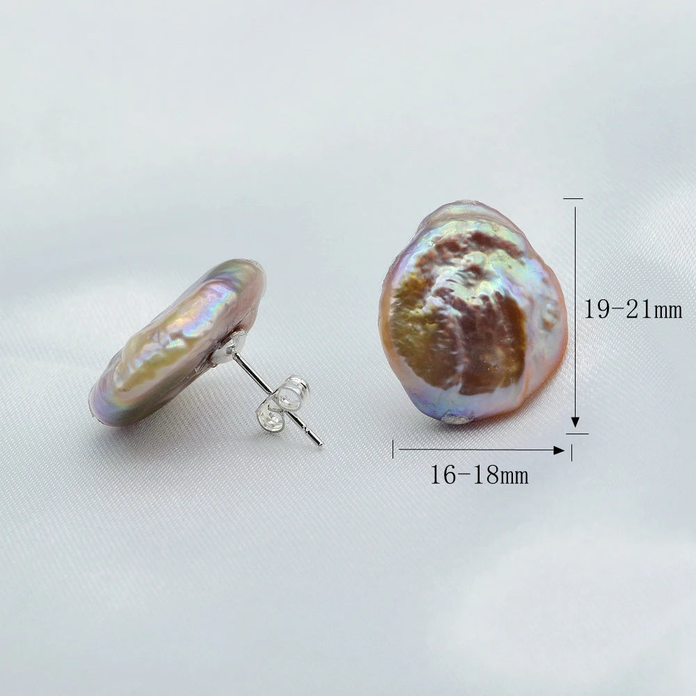 Baroque Pearl Silver Earrings
