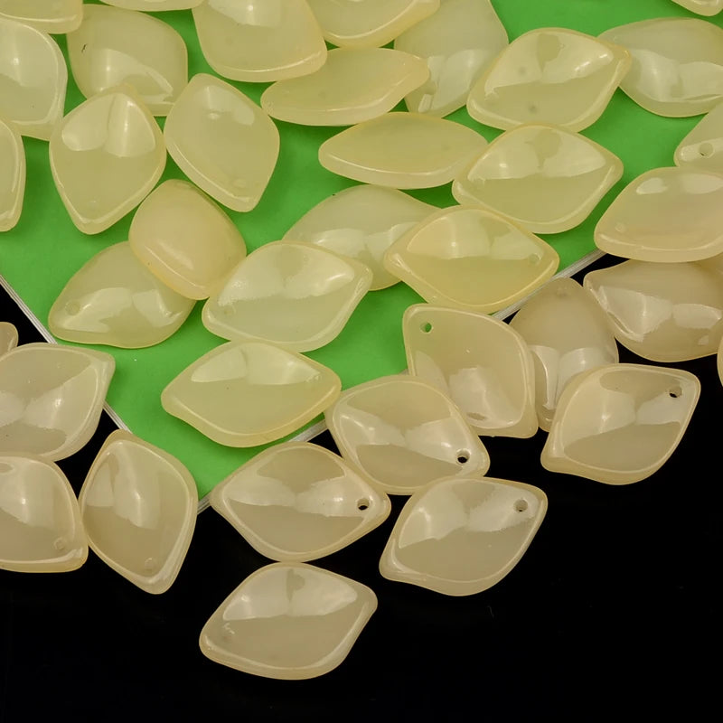 Colorful Petals Shape Lampwork Glass Beads for DIY Accessories
