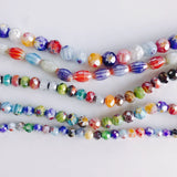 Colorful Plum Blossom Beaded Necklace Bracelet Set