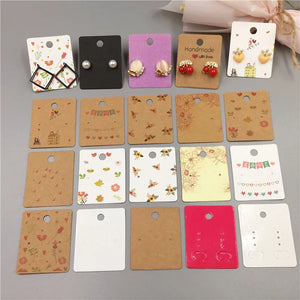 Colorful Earrings Display Cards 100Pcs