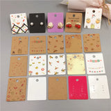 Colorful Earrings Display Cards 100Pcs