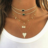 Rainbow CZ Engagement Choker Tennis Chain Necklace