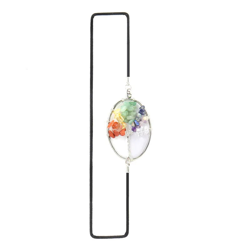 Colorful Reiki Healthy Mineral Crystal Bookmark Tree Of Life Stretch Bookmark