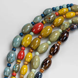 Colorful Retro Ceramic Necklace Artware Antique Necklaces For Women