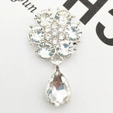 Colorful Rhinestone Flower Base Metal Findings For Jewelry Making