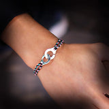 Colorful Rope Handcuff Bracelet 2mm Cotton String Adjustable Braclet