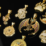 Colorful Seahorse Pendant Necklace Stainless Steel Chain Choker
