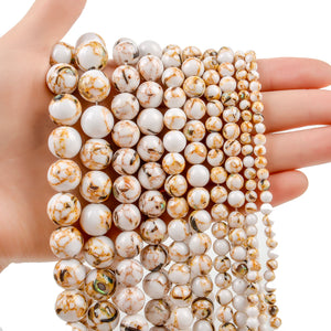 Colorful Shell Turquoise Stone Beads for Jewelry Making