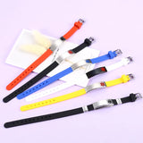 Colorful Silicone Medical Alert ID Bracelet ICE SOS Wristband