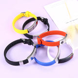 Colorful Silicone Medical Alert ID Bracelet ICE SOS Wristband