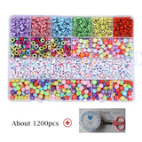 Colorful Smile Beads For Jewelry Making Acrylic DIY Jewelry Sets