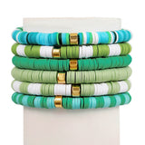 Soft Pottery Bracelet Set for Women Boho Beach Holiday