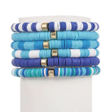 Soft Pottery Bracelet Set for Women Boho Beach Holiday