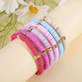 Bohemian Holiday Beach Soft Pottery Bracelet Set for Women