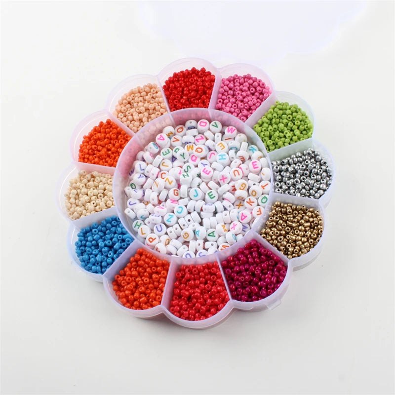 Colorful Spacer Beads Jewelry Making DIY Accessories Choker Box Set