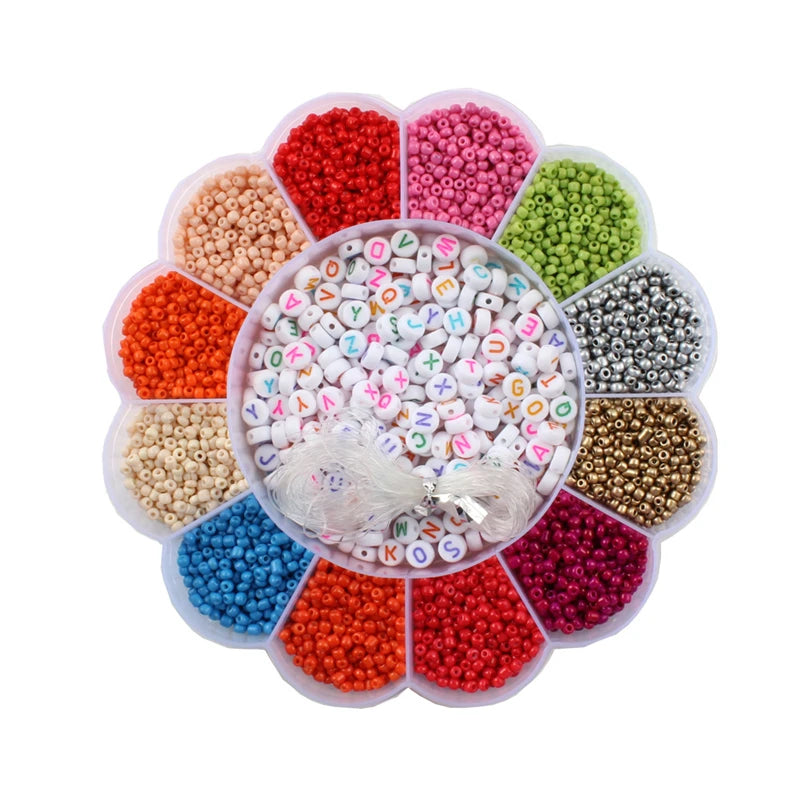 Colorful Spacer Beads Jewelry Making DIY Accessories Choker Box Set