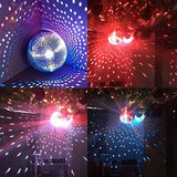 8" Disco Mirror Glitter Ball Silver Party Decor