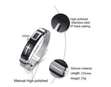 Stainless Steel Punk Jesus Cross Watch Belt Bracelets Couple Charm Chain Bangles