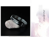 Stainless Steel Punk Jesus Cross Watch Belt Bracelets Couple Charm Chain Bangles